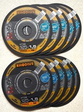 Lot 10 disques à tronçonner RHODIUS XT38 - Ø125 mm 1.5 x 22.23 mm - Acier Inox
