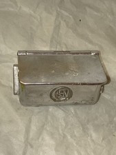 Cendrier mural SNCF vintage en métal chromé – ancien train compartiment – déco i