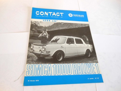 Simca 1000 rallye revue - rallye, 1