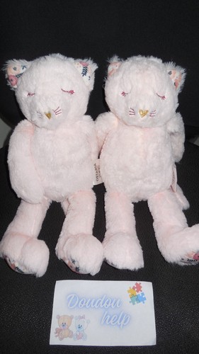 Lot doudou peluche chat - 2,