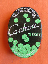 Ancienne boîte en fer de collection Cachou Réglisse TISSOT