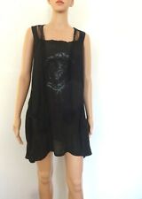 tunique MOLLY BRACKEN Taille unique S M L légère  bohème dentelle résille noir