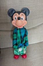 Vintage Mickey Mouse à remontoir – Jouet mécanique ancien – Rare – Fonctionne –