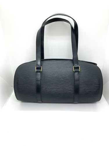 Sac main cuir noir louis - cuir,