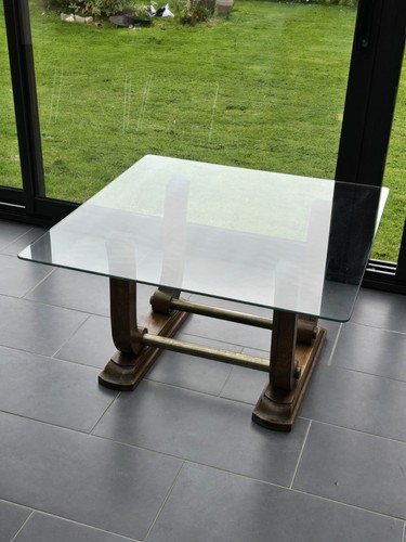 Table basse verre art déco - en,