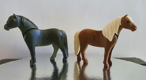 Playmobil lot 2 poneys - 2,