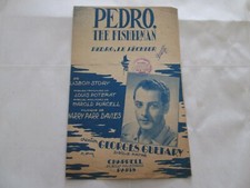 ancienne partition pedro le pecheur georges guetary