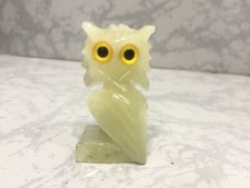 Statuette Hibou en Onyx Turc véritable - Collection chouette hibou