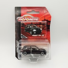 Majorette Renault Clio 16S 1:64 Noire Vintage Youngtimer Diecast Neuf