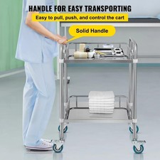 Chariot utilitaire, chariot roulant en acier inoxydable, chariot de laboratoire