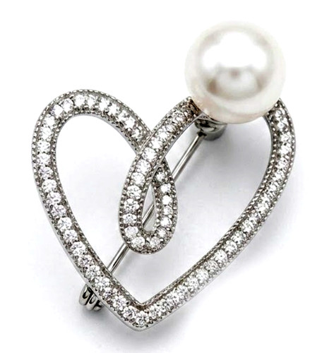 Broche épingle cœur - Épingle,