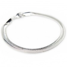 Bracelet gourmette argent - bracelet, en