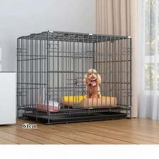 Cage pour chien pliable avec plateau, parc intérieur polyvalent