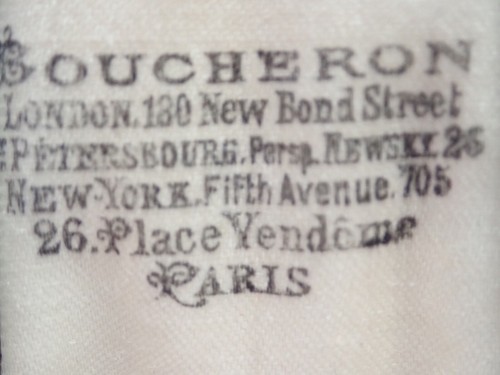 Boucheron paris écrin pour - :,