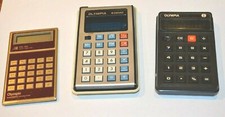 3 Anciennes Calculatrices Olympia Modele CD 25- MK 65 -832 MD