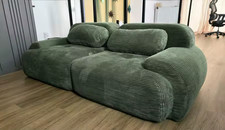 Canapé Velours Côtelé Vert