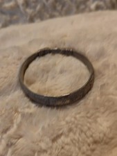  Superbe Bracelet Jonc Gravé Indochine Vers 1930 Rare en Etain ?