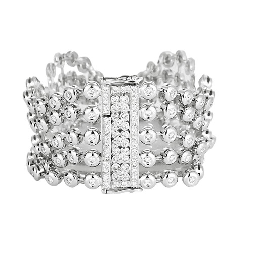 Bracelet ruban gris et - ruban, en