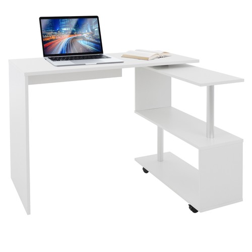 Bureau angle blanc - bureau,