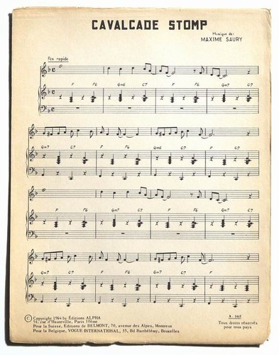 Partition vintage sheet music