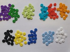 Lot 50 Bouton rond 9mm 2 trou