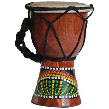 Djembe Tambour 12 CM Bongo Afrique - Peint Rythme Percussion Dot Peinture