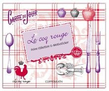 Coq rouge feine etiketten - coq,