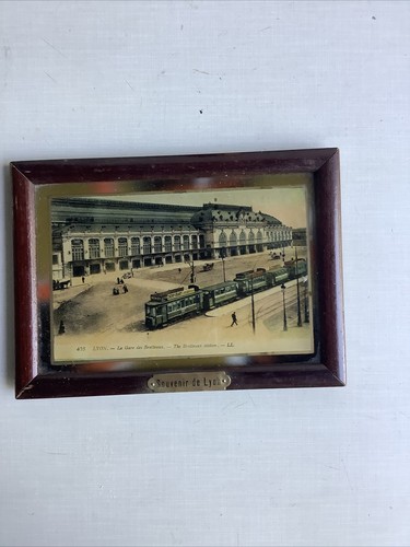 Cadre ancien souvenir gare - cadre,