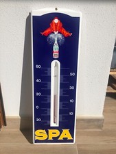 Plaque plastique SPA Monopole 1978 tole eau boisson pierrot thermometre origine