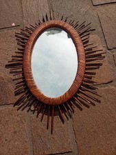 Ancien Miroir Sorcière Soleil