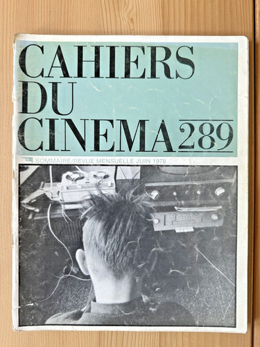 Cahiers cinéma 289 - cahiers, n°