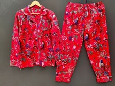 Indien Rouge Imprimé Oiseau