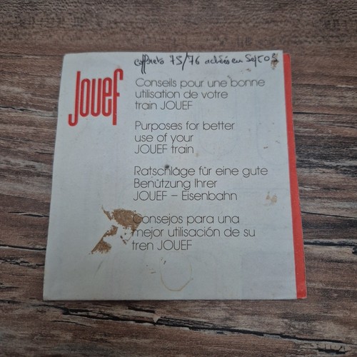 Jouef notice manuel - notice,