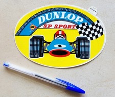 Ancien Autocollant de 1969 pneu DUNLOP SP sport  PASSERELLE 24 heures du Mans GP