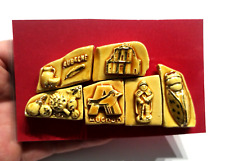 Série complète de fèves AUCHAN AUBAGNE MH MOULIN A HUILE PUZZLE Perso * 196