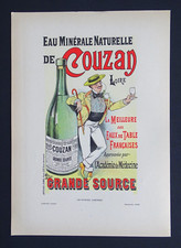 Albert GUILLAUME Lithographie originale 1895 Affiches Illustrées Eau pub Couzan
