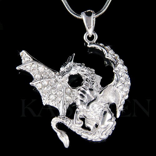 Dragon avec cristal - avec, swarovski