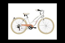 Vélo cruiser Femme Malibu Blanc Mat 6v Adriatique