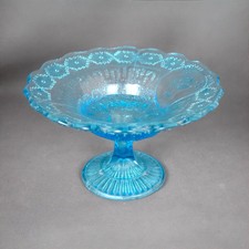 Ancienne Coupe à Fruits Bleu