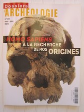DOSSIERS D' ARCHEOLOGIE n° 351 / HOMO SAPIENS, à la recherche de nos origines