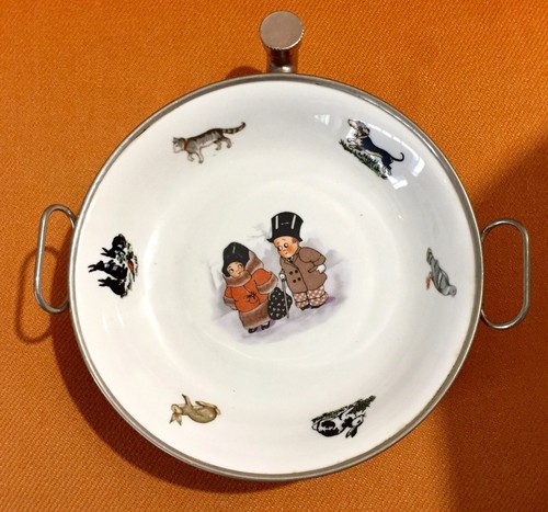 Assiette chauffante - , en