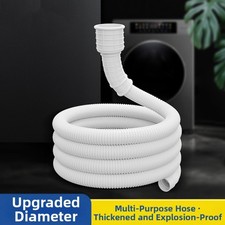 Tuyau flexible étanche pour drain d'eau de lave-linge avec pince 4 5 6 mètres