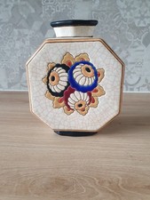 Longwy Vase Art Déco Faïence