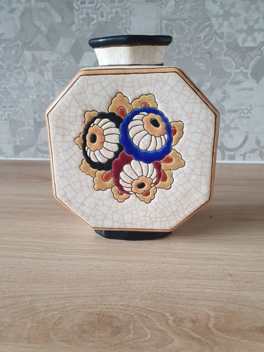 Longwy vase art déco - vase,