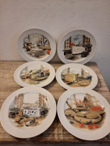 Assiettes fromage porcelaine - fromage,