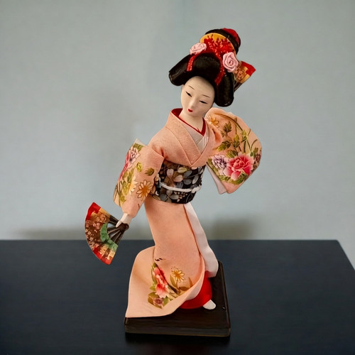Vintage japanese geisha doll - japanese,