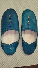 Babouches Pantoufles  femme artisanat marocain  véritable cuir  Pointure 38 neuf
