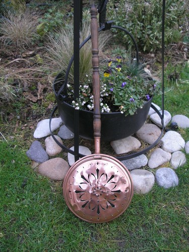 Ancienne bassinoire cuivre - bassinoire,