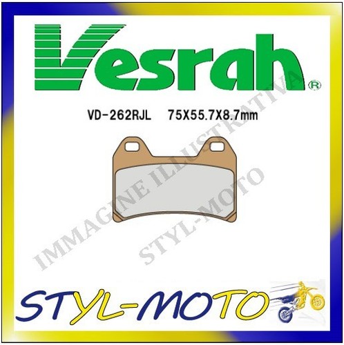 262srjl8 plaquettes avant - vd-262srjl8,