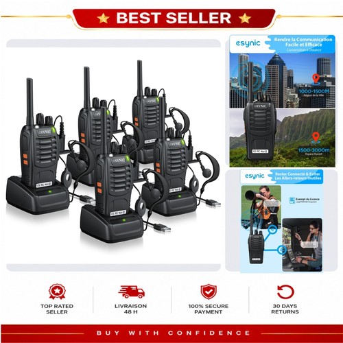 Esynic talkie walkie pmr446 - esynic,